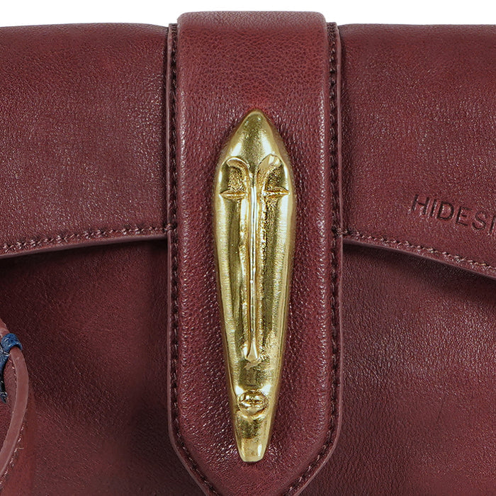 Pharaoh  02 Red Leather Shoulder Bag