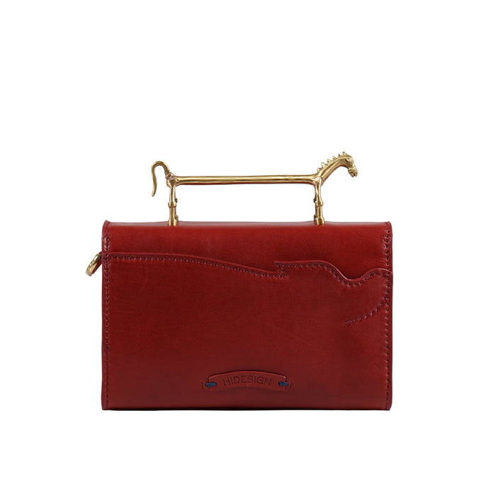 Pharaoh  03 Red Leather Sling Bag