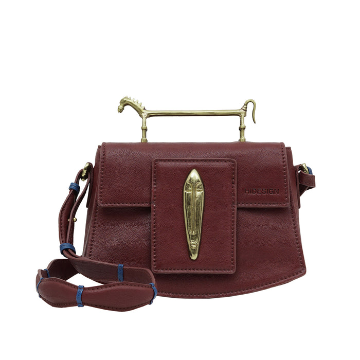 Pharaoh  04 Red Leather Sling Bag