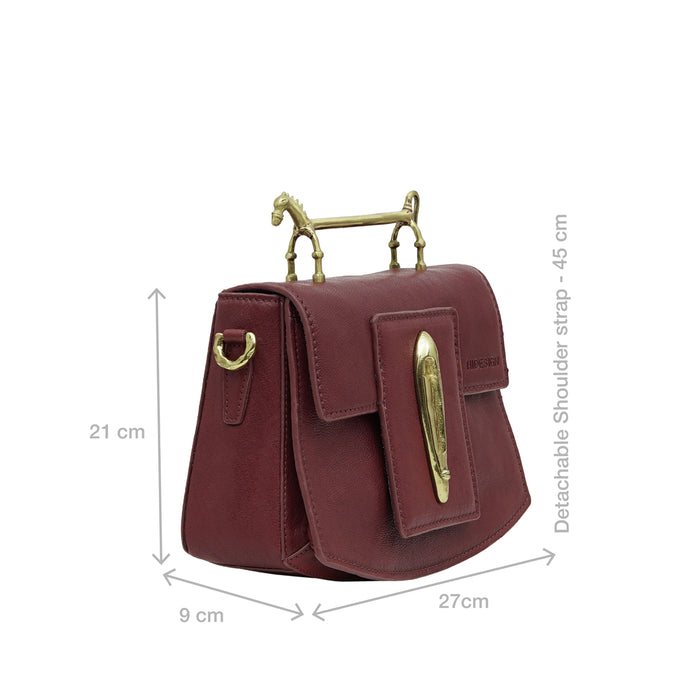 Pharaoh  04 Red Leather Sling Bag