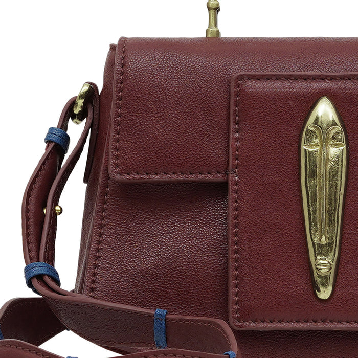 Pharaoh  04 Red Leather Sling Bag