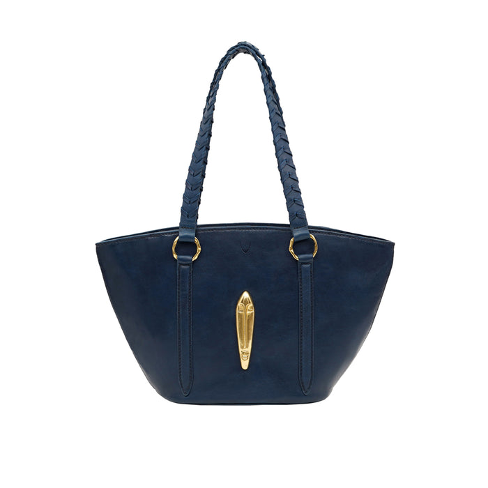 Pharaoh  05 Blue Leather Tote Bag