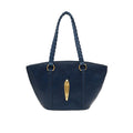 Pharaoh  05 Blue Leather Tote Bag