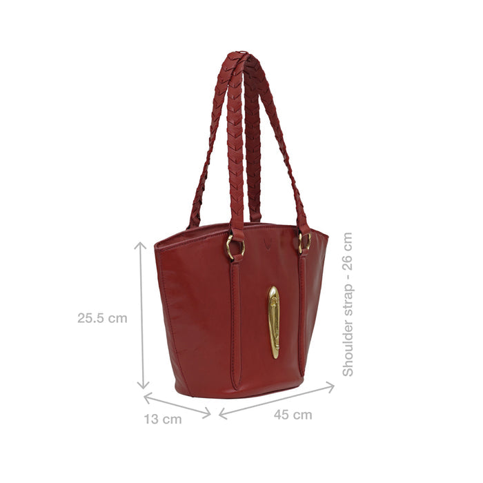 Pharaoh  05 Red Leather Tote Bag