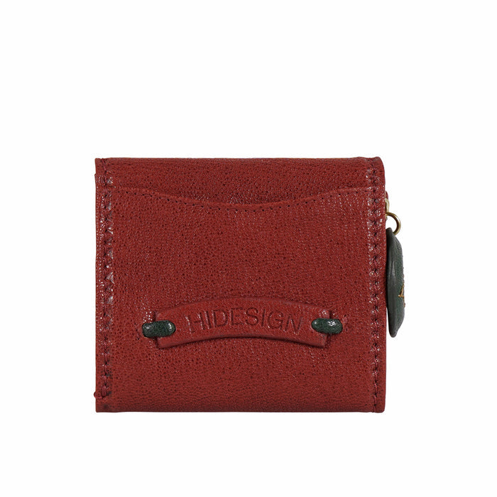 Pharaoh  W1 Red Leather Trifold Wallet