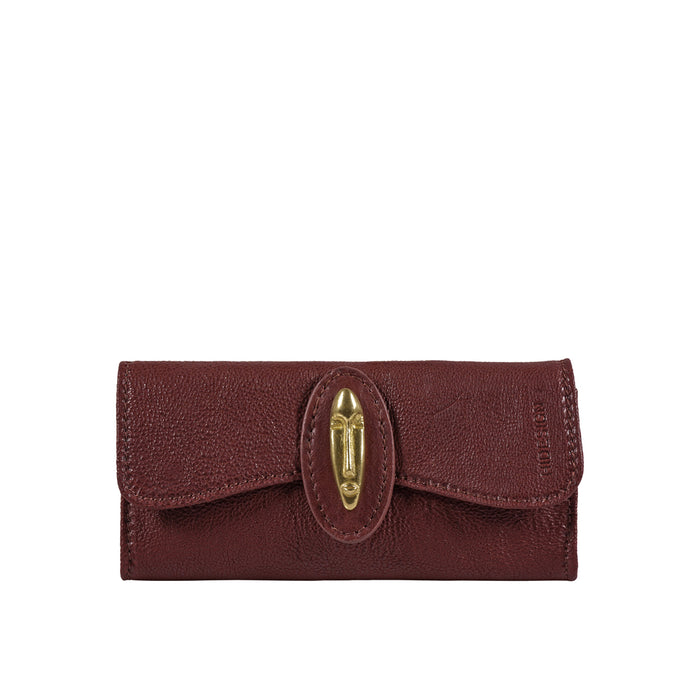 Pharaoh  W2 Red Leather Bi-Fold Wallet