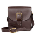 Piazza Brown Leather Crossbody