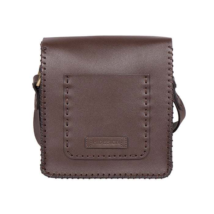 Piazza Brown Leather Crossbody