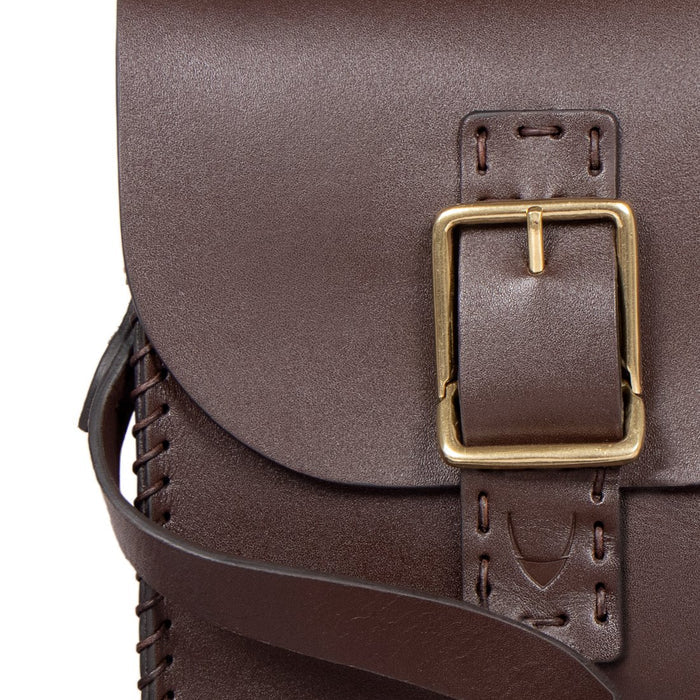 Piazza Brown Leather Crossbody