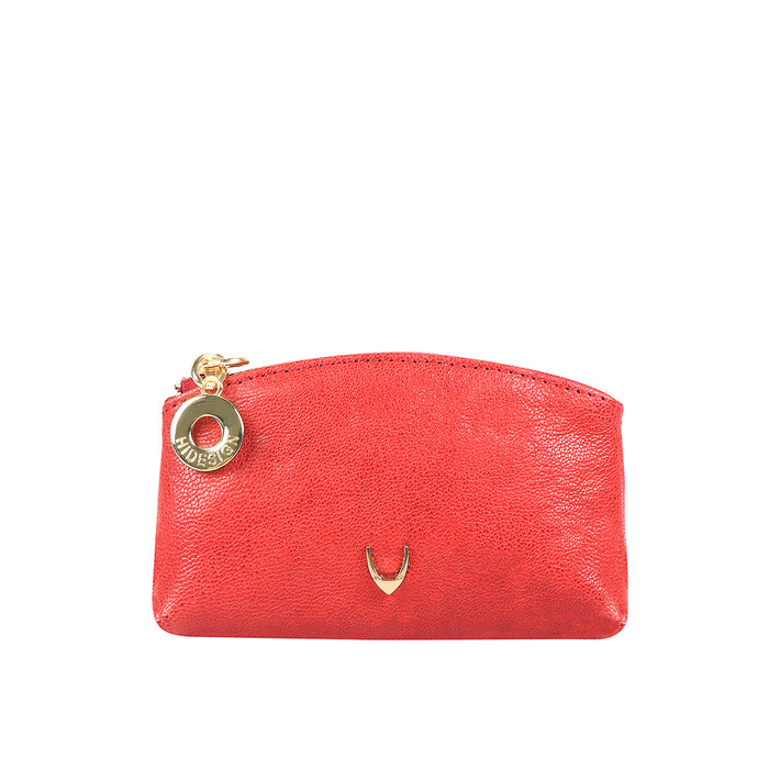 Pippin Red Leather Coin Pouch