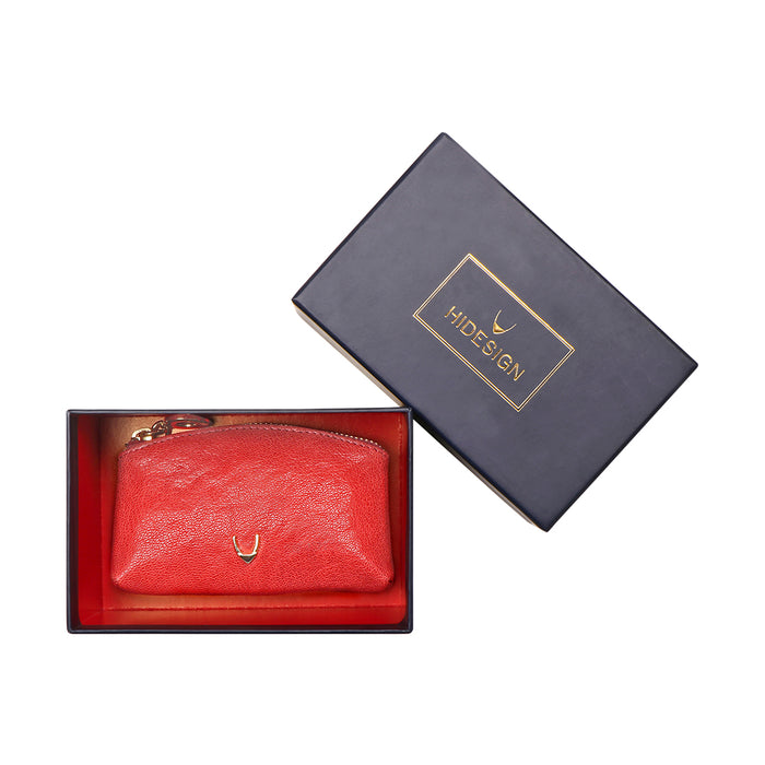 Pippin Red Leather Coin Pouch