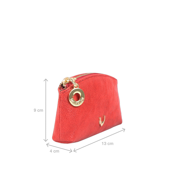 Pippin Red Leather Coin Pouch