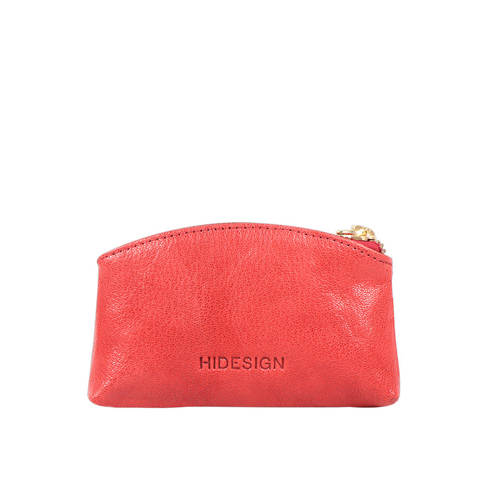 Pippin Red Leather Coin Pouch