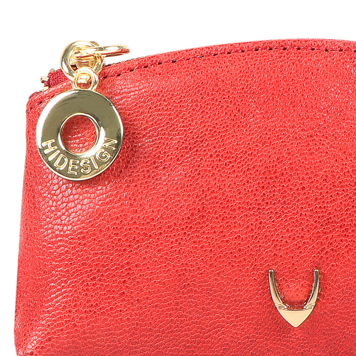 Pippin Red Leather Coin Pouch