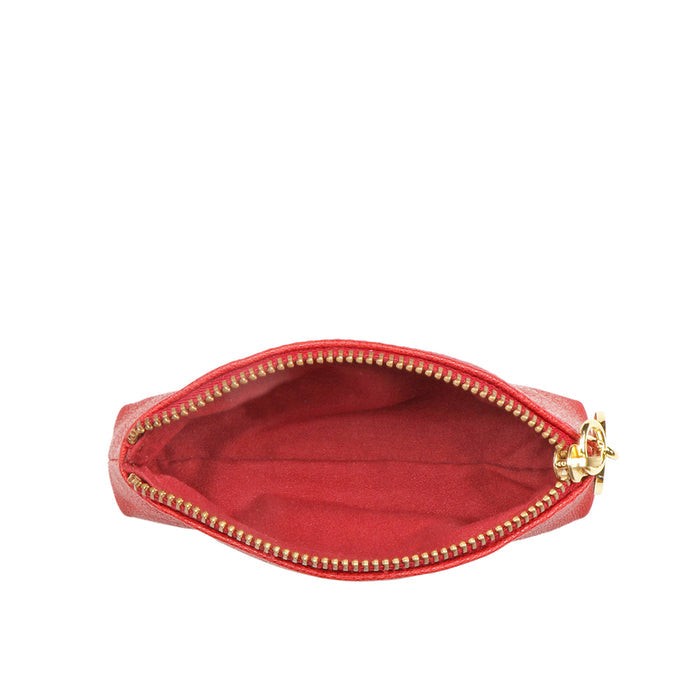 Pippin Red Leather Coin Pouch