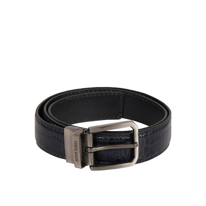 Pique Dario Men's Blue Reversible Leather Belt