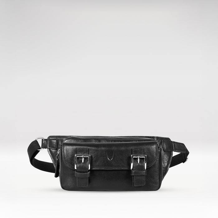 Pisco 01 Black Leather  Crossbody