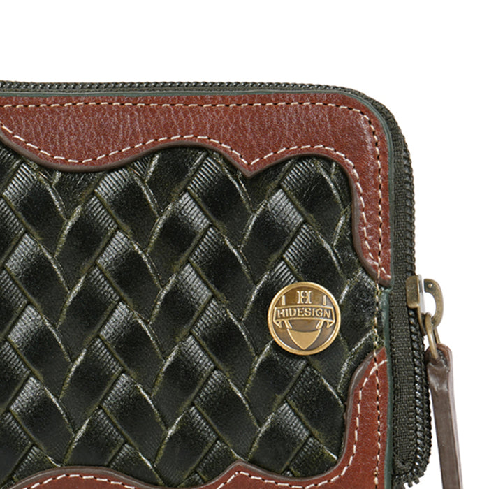 Pisco W2 Green Leather Bi-Fold Wallet