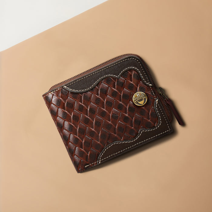 Pisco W2 Tan Leather Bi-Fold Wallet