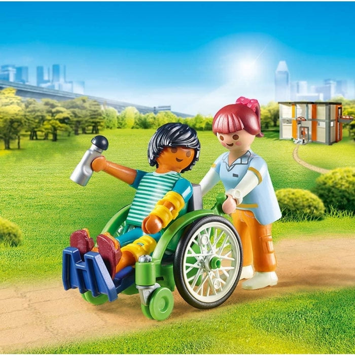Playmobil - City Life Hospital Patient in Wheelchair 70193