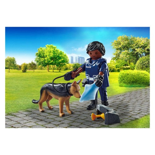 Playmobil - Policeman with Sniffer Dog 71162