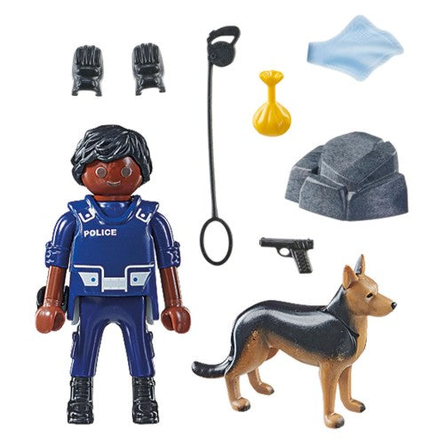 Playmobil - Policeman with Sniffer Dog 71162