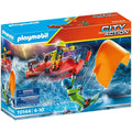 Playmobil - Sea Rescue Kite Surfer Rescue With Speedboat 70144
