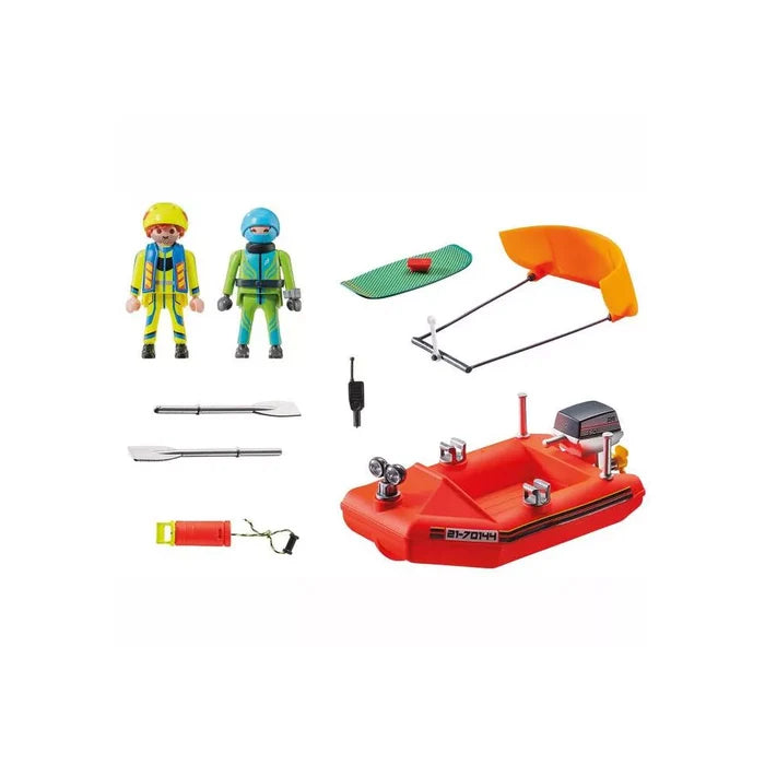 Playmobil - Sea Rescue Kite Surfer Rescue With Speedboat 70144