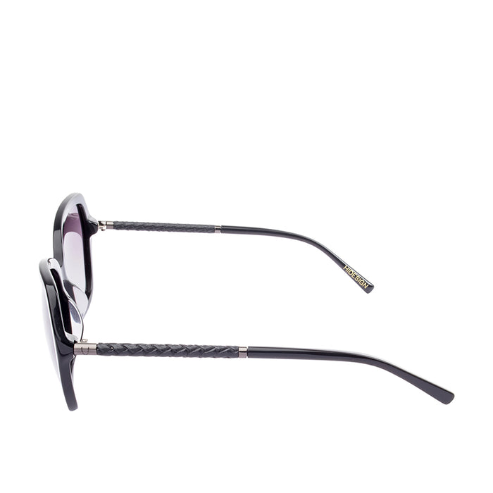 Polo Women's Black Oval Sunglasses