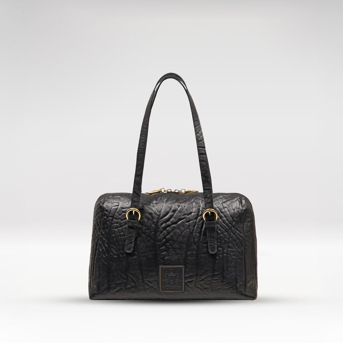 Pont Neuf 01 Black Leather Shoulder Bag