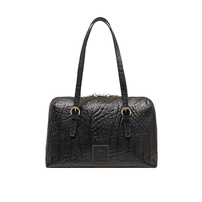 Pont Neuf 01 Black Leather Shoulder Bag