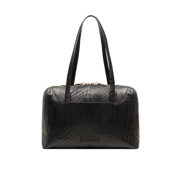 Pont Neuf 01 Black Leather Shoulder Bag