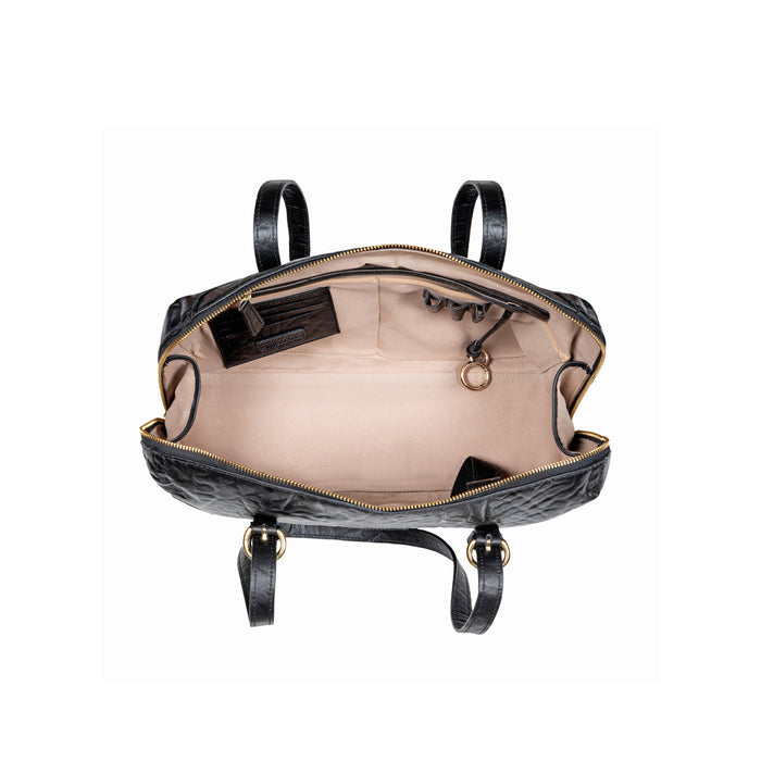 Pont Neuf 01 Black Leather Shoulder Bag