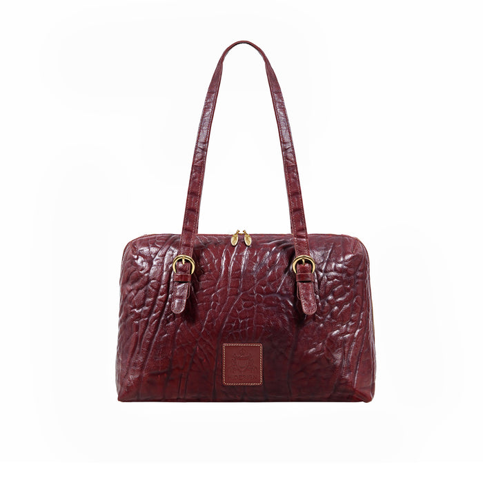 Pont Neuf 01 Red Leather Shoulder Bag