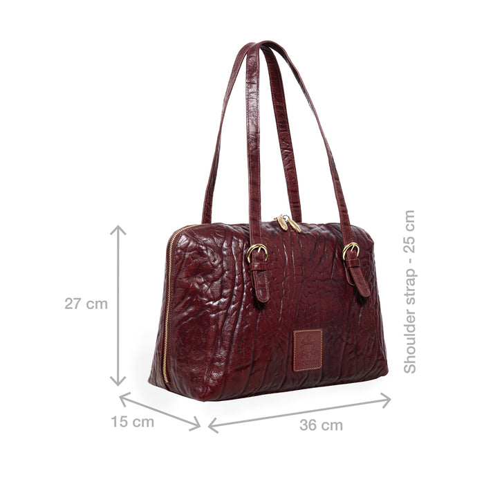 Pont Neuf 01 Red Leather Shoulder Bag