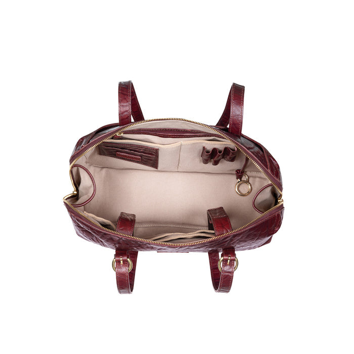Pont Neuf 01 Red Leather Shoulder Bag