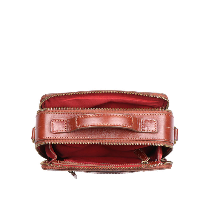 Protect 02 Tan Leather  Crossbody