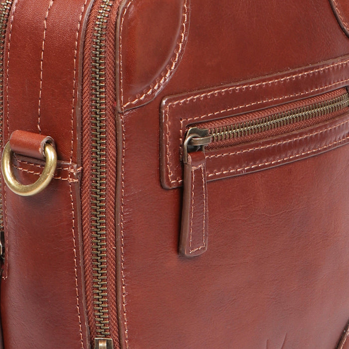 Protect 02 Tan Leather  Crossbody