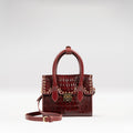 Punk 01 Red Leather Satchel
