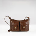 Pyne 01 Brown Leather Sling Bag