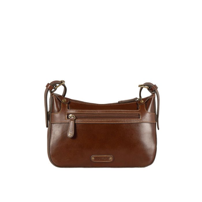 Pyne 01 Brown Leather Sling Bag