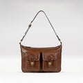 Pyne 02 Brown Leather Shoulder Bag