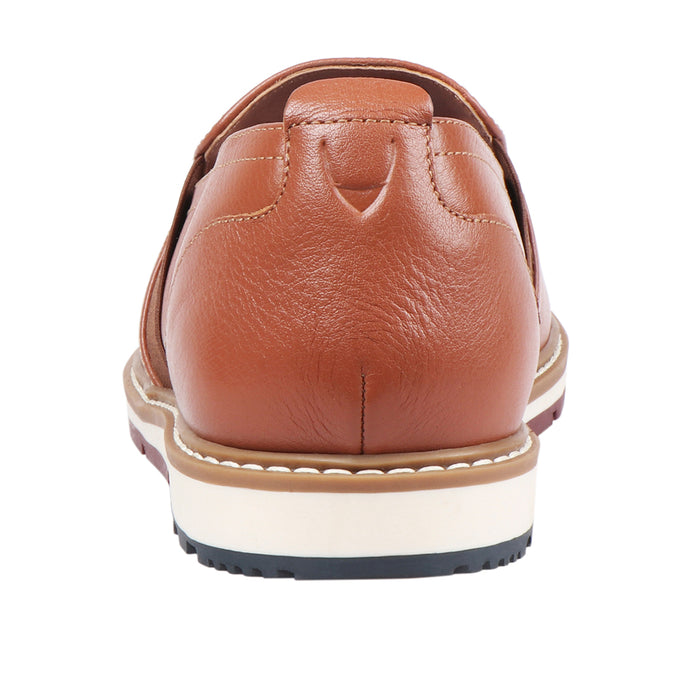 Quebec Men's Tan Leather Slip On