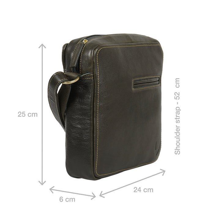 Rambler 01 Green Leather  Crossbody