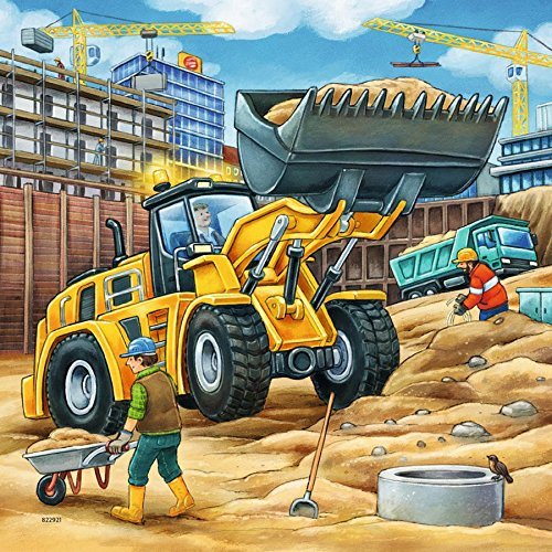 Ravensburger - 3 x 49Pc Construction Vehicle Puzzle