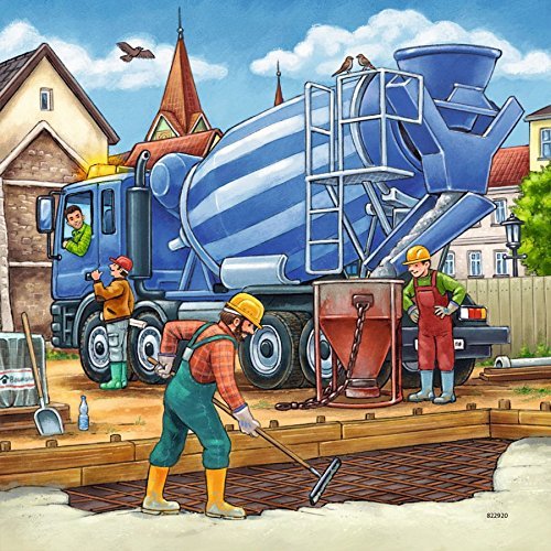 Ravensburger - 3 x 49Pc Construction Vehicle Puzzle