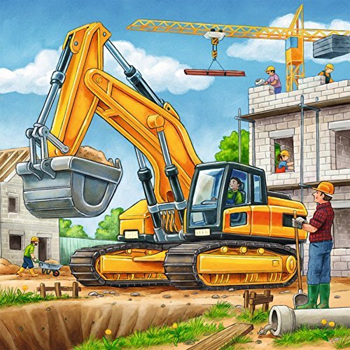 Ravensburger - 3 x 49Pc Construction Vehicle Puzzle