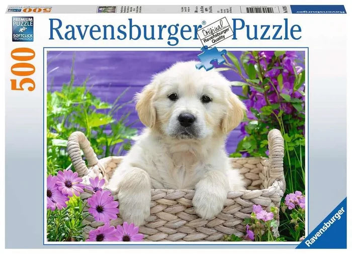 Ravensburger - Sweet Golden Retriever Puzzle 500Pc
