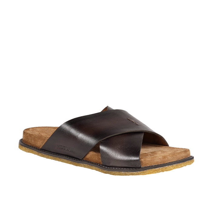Reef Men's Brown Leather Slides
