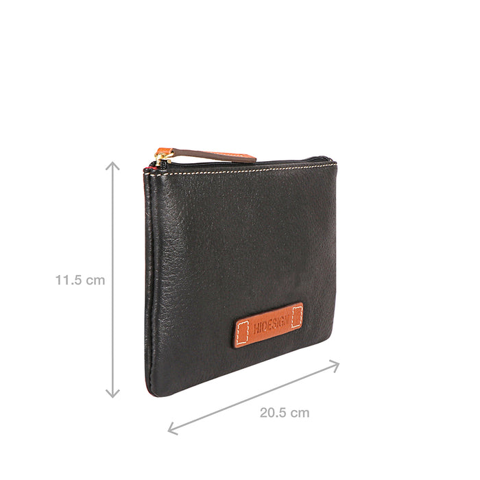 Remedios Black Leather Combo Pouch